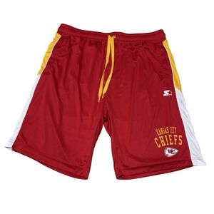 Starter Men's Kansas City Chiefs Athletic Gym Shorts Size XXL 34 x 9.5